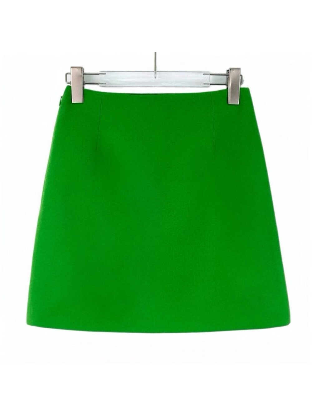Dior Green Wool Casual Mini Skirt